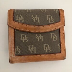 Dooney & Bourke Brown and Tan Wallets with Monogram Pattern